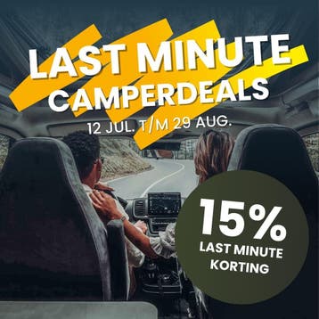Last Minute een Camper Huren? Deals met 15% korting!, Caravans en Kamperen, Verhuur