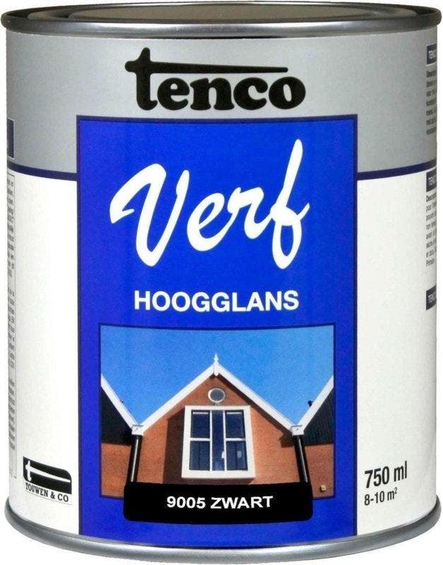 Tenco Verf Grijs Hoogglans 750 ml, Doe-het-zelf en Verbouw, Verf, Beits en Lak, Nieuw, Ophalen of Verzenden