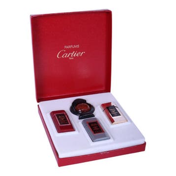 Cartier Parfum Miniaturen Coffret - Must, Santos & Panthère, Verzenden, Zo goed als nieuw