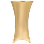 vidaXL 2 st Tafelhoezen stretch 80 cm goud, Verzenden, Nieuw