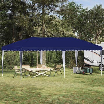 vidaXL Pop-up partytent 575 x 290 x 245 cm Blauw, Verzenden, Nieuw, Partytent