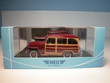 Neo Scale Models 1:43 - Modelauto - Willys Jeep Station, Nieuw