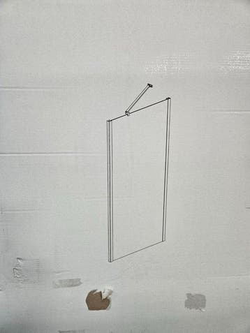 Lacus zijwand voor douchedeur Giglio Evo 90 x 200 cm mat, Ophalen of Verzenden, Nieuw, Glas, Bad