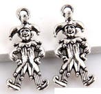 10 x Metalen 3D bedel Paljas clown Nar, antiek zilver kle..., Ophalen of Verzenden, Nieuw, Kraal