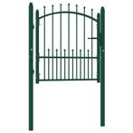 vidaXL Hekpoort EMMEN met stalen pinnen 104x97 cm groen, Verzenden, Nieuw
