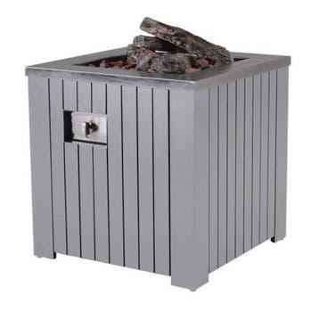 Cozy living sfeerhaard Faro 60x60xH61 cm grijs, Ophalen of Verzenden, Nieuw, Aluminium