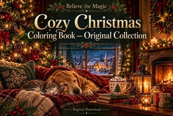 Knus Kerstkleurboek – 25 feestelijke kleurplaten met voorbee, Nieuw