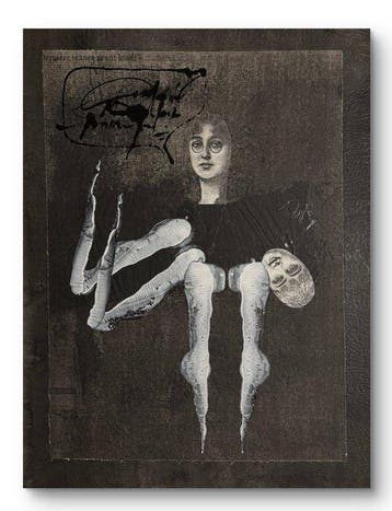 Robert Detheux (1932-2010) - Grand collage surréaliste « Les