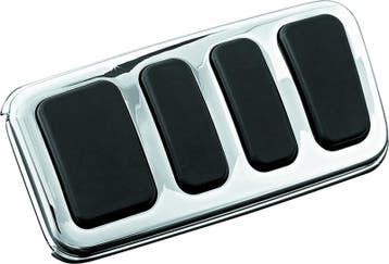 Kuryakyn ISO Brake Pedal Pad Longhorn Chrome, Ophalen of Verzenden