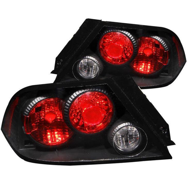 ANZO 2002-2003 Mitsubishi Lancer Taillights Black, Auto-onderdelen, Verlichting, Ophalen of Verzenden