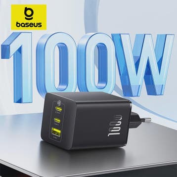 Baseus 100W GaN Snellader: Laad Laptop, Tablet & Telefoon Sn, Verzenden, Nieuw