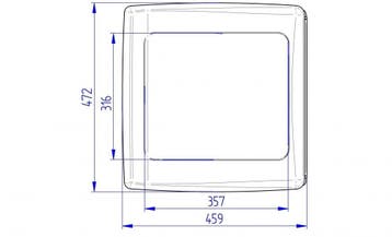 Thule Vent 12V Wit (niet licht doorlatend) 40x40cm, Ophalen of Verzenden, Nieuw