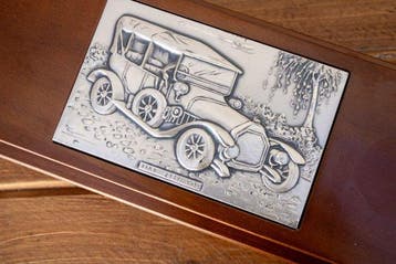 Acca - Doos - reliëfplaat Fiat Zero 1913 - .925 zilver -