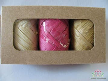 Raffia mix doosje 3 kleuren 93002-007-5 Grijs Rood Zwart, Hobby en Vrije tijd, Ophalen of Verzenden, Nieuw