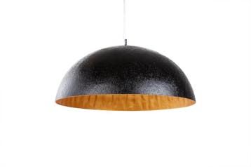 Hanglamp GLOW 70cm van glasvezel, zwart goud - 10719, Ophalen of Verzenden, Nieuw