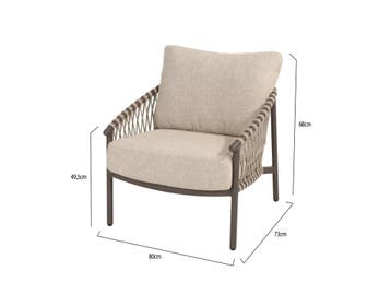 Allora lounge tuinstoel terre 4 Seasons Outdoor, Ophalen of Verzenden, Nieuw