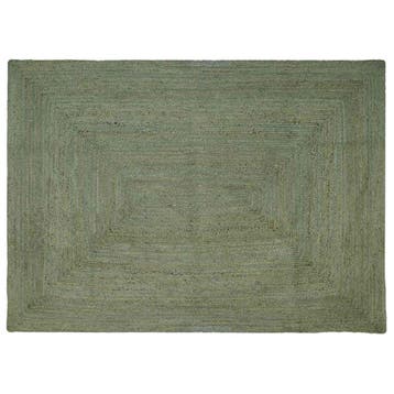 vidaXL Gebied Tapijt Olijfgroen 240 x 340 cm Jute, Huis en Inrichting, Verzenden, Nieuw