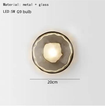 Nordic Wandlamp Glas en Metaal– Modern Design voor Interieur, Verzenden, Nieuw