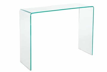 Extravagante glazen consoletafel FANTOME 100 cm transparant, Ophalen of Verzenden, Nieuw