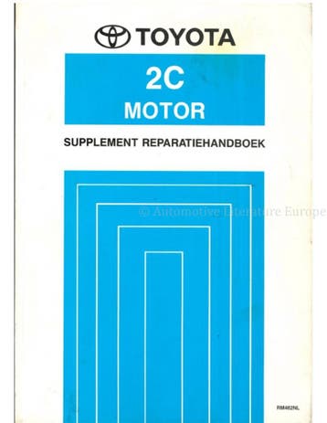 1995 TOYOTA COROLLA 2C MOTOR (SUPPLEMENT)