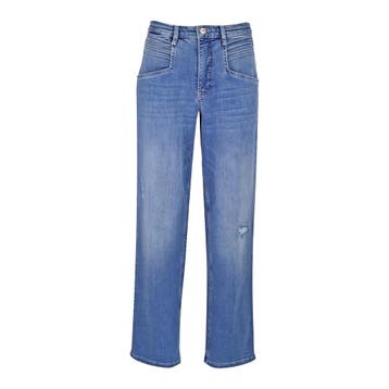 MAC • blauwe Zoe Straight jeans • 36, MAC, Verzenden, Nieuw, Blauw
