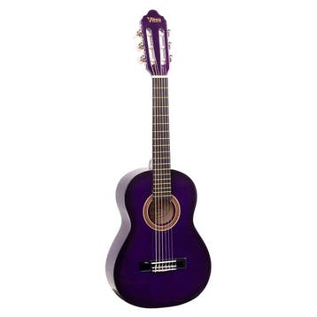 Valencia VC101PPS Klassieke Gitaar 1/4 Paars Hoogglans, Ophalen of Verzenden, Nieuw
