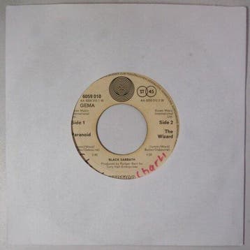 Black Sabbath - Paranoid / The wizard - Single, Verzenden, Nieuw in verpakking