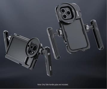 Set van 2 Aluminium Smartphone Rig Handgrepen 360° Draaibaar, Verzenden, Nieuw