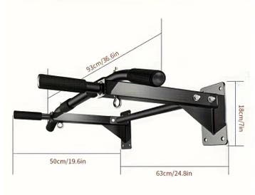 Pull Up Bar Wandrekstang Home Gym Krachttraining, Verzenden, Nieuw