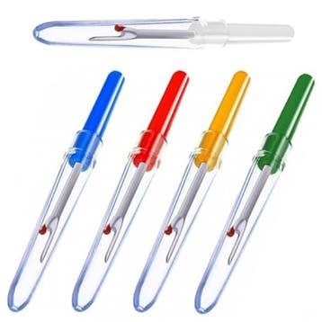 Compacte Tornmesjes Kleurenmix - Met Veiligheidskap - 7 cm -, Verzenden, Nieuw