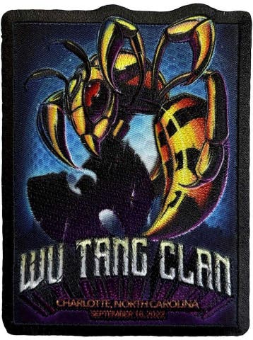 Wu-Tang Clan Charlotte - Patch officiële merchandise, Ophalen of Verzenden, Nieuw, Kleding