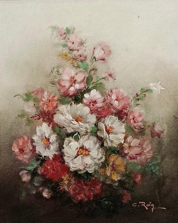 Europese school (XX) - Bodegón de Flores