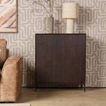 Kabinet kast Madison Bruin Mangohout 100 cm | Starfurn, Ophalen of Verzenden, Nieuw