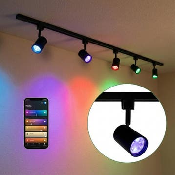 Smart Railsysteem 1-fase | Zwart | 3 Meter | HUE compatible, Huis en Inrichting, Lampen | Plafondlampen, Ophalen of Verzenden