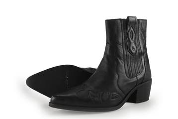 Manfield Cowboy laarzen in maat 40 Zwart, Kleding | Dames, Schoenen, Verzenden, Zwart, Zo goed als nieuw, Manfield