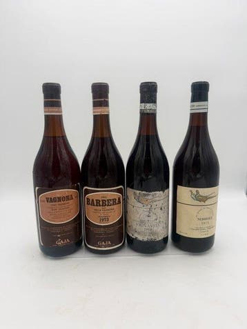 Gaja: Vagnona 1974, Barbera 1973, Vignavieja 1979, Nebbiolo, Verzamelen, Nieuw