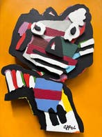 Karel Appel (1921-2006) - sculptuur, Face Wooden Edition on