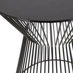 WOOOD Suus Bijzettafel - Metaal - Zwart - 46x Ø35 cm, Verzenden, Nieuw