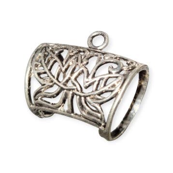 Metalen messing sjaalhanger of sjaal bails met vlinders,..., Ophalen of Verzenden, Nieuw, Bedel