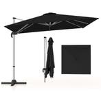 LIVSK Offset Parasol 300 x 300 cm - 360° Rotatie - 5 Verstel, Verzenden, Nieuw