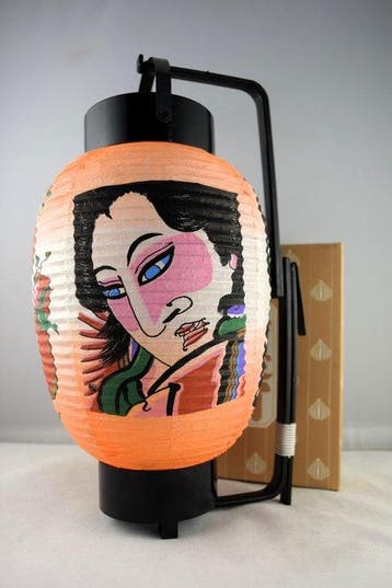 Japanese traditional Kabuki paper lantern - New in original