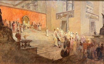 Alfredo Soressi (1897–1982) - Alla Corte di Re Salomone, Antiek en Kunst, Kunst | Schilderijen | Klassiek