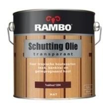Rambo Schuttingolie 1204 TEAKHOUT Transparant - 2,5 liter, Overige kleuren, Nieuw, Beits, Ophalen of Verzenden