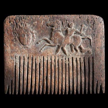 Oud-Romeins, Keizerrijk Been Zeer zeldzame kam - Very rare