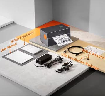 Thermische Labelprinter 300 DPI Bluetooth Snel, Computers en Software, Printers, Verzenden, Nieuw