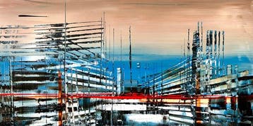 Prettau - Sketched Red bridge - (H)