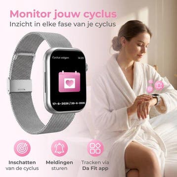 2dekans | Nuvance Smartwatch Dames - Smartwatch Heren -, Ophalen of Verzenden, Zo goed als nieuw, Nuvance