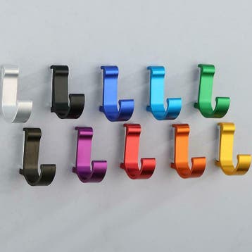 Metallic wandhaakje, wandhaken, ophanghaakjes, kapstok haak, Nieuw