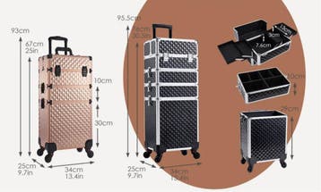Make-up Trolley 4-in-1 – Cosmetica Koffer met Wielen, Verzenden, Nieuw