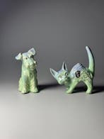 Faïenceries de Thulin - Beeldje - A Dog and a Cat (2) -